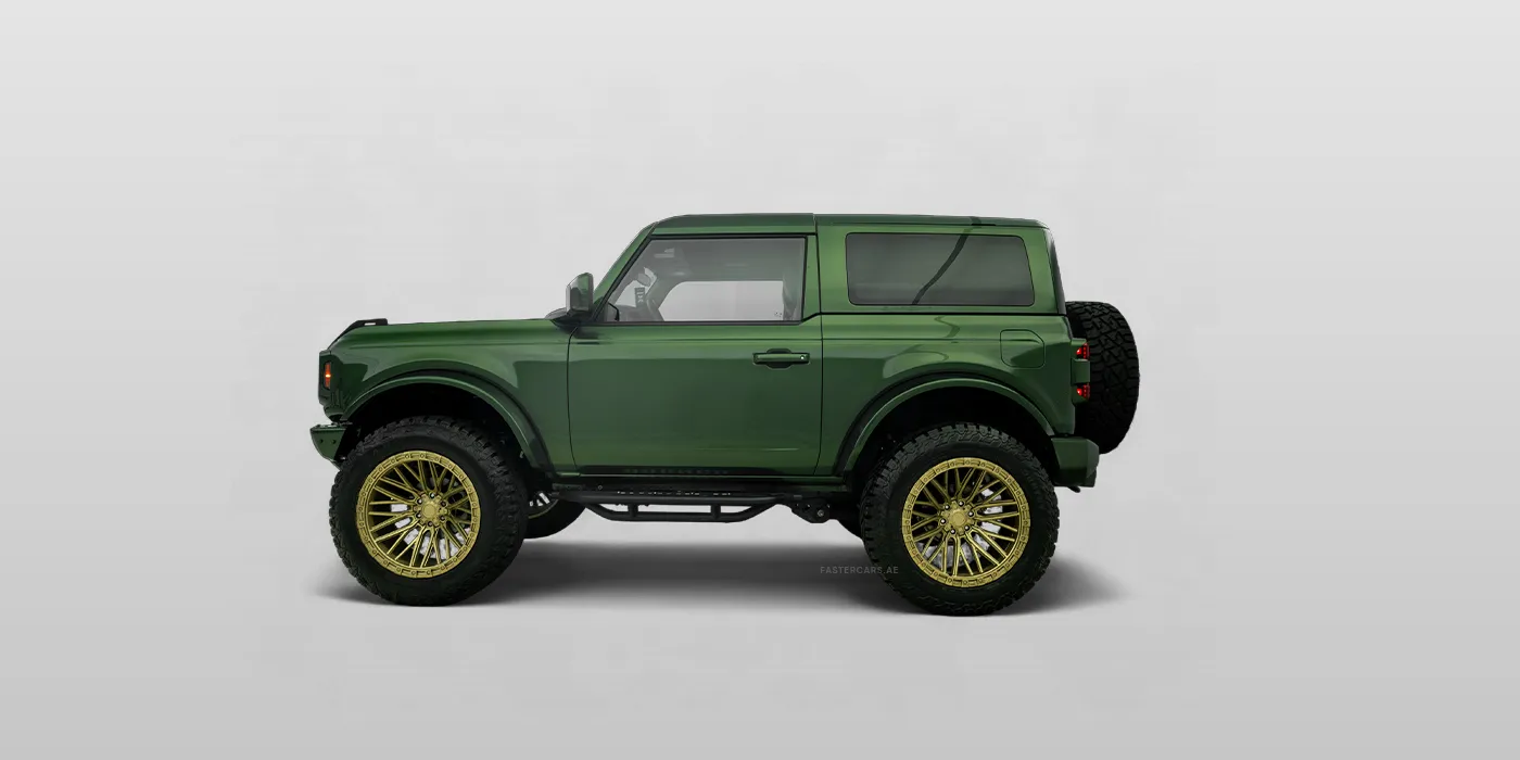 Ford-Bronco-Green-Convertible-exterior-side-view